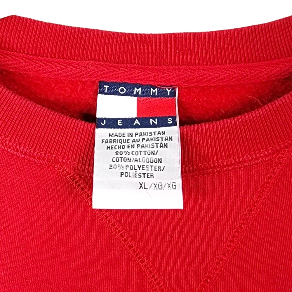 Tommy Hilfiger Tommy Jeans Hilfiger Denim Spell Out Embroidered Crewneck XL - Picture 8 of 12